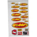 Naklejki FMF black/red white/yellow