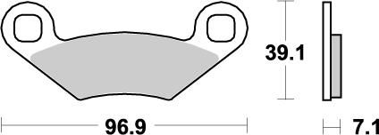 Klocki hamulcowe MOTO-MASTER KH159
