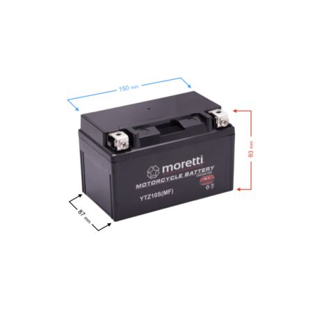 Akumulator AGM (gel) mtz10s MORETTI 8,6ah 12v