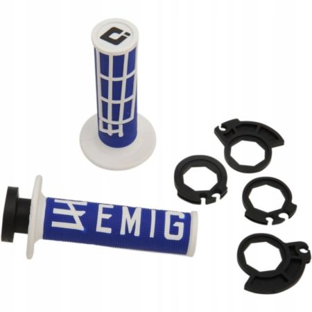Manetki ODI emig v2 lock-on grip zestaw niebieskie