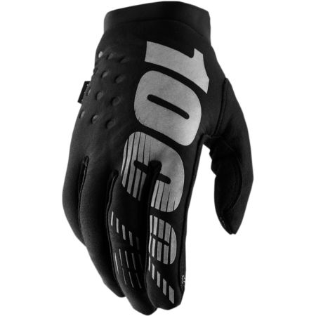 Rękawiczki 100% brisker black/grey youth S