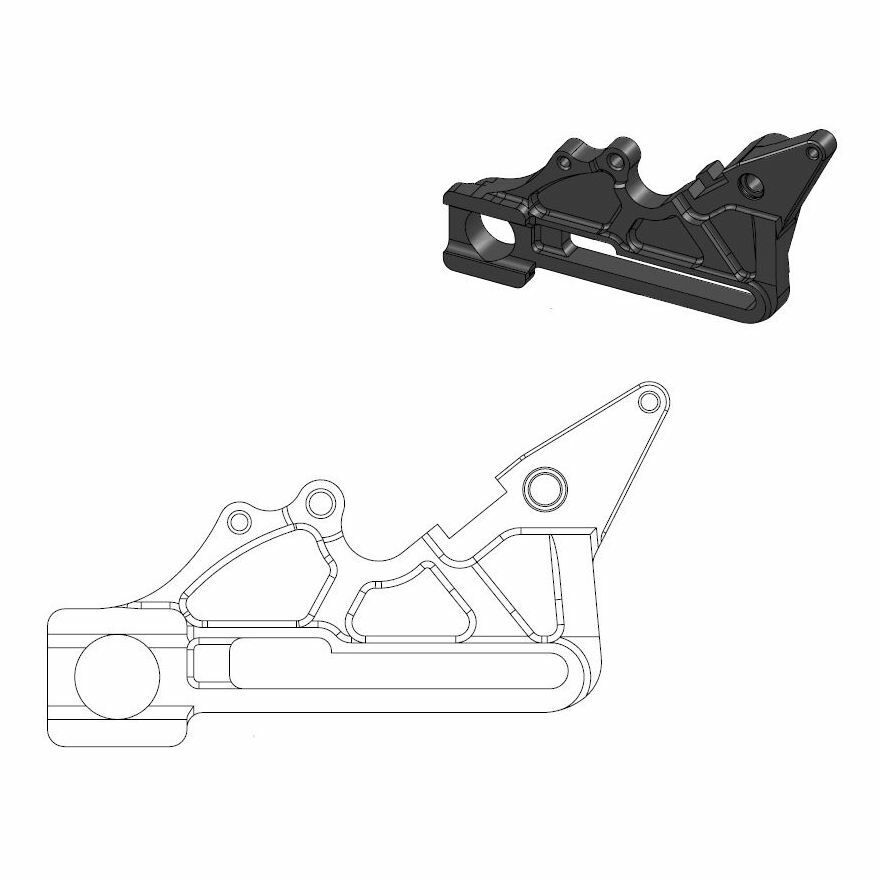 Adapter zacisku hamulca MOTO-MASTER