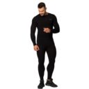 Legginsy termoaktywne męskie SPAIO merino l black