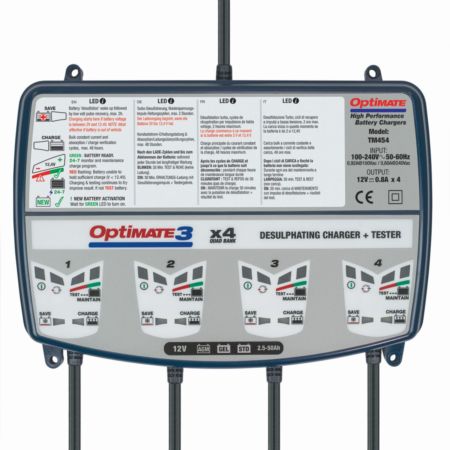 Ładowarka akumulatorów OPTIMATE 3 X 4 BANK TECMATE