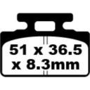 Klocki hamulcowe EBC SFA SYM DD50