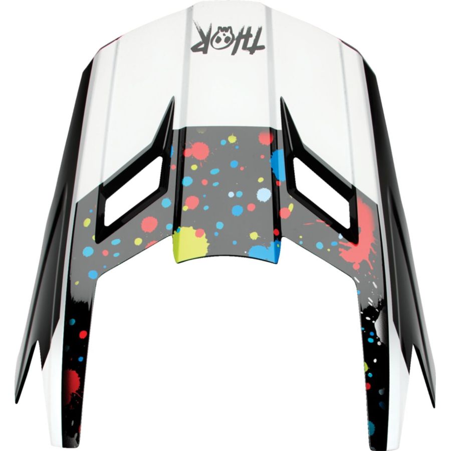 Daszek kasku THOR YOUTH FLEET SPLAT BLK czarny