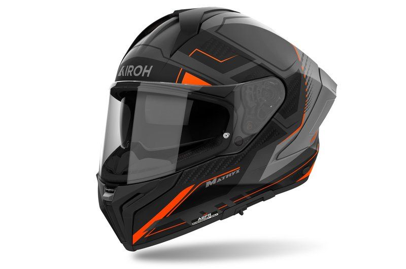 Kask AIROH MATRYX ROCKET ORANGE MATT BLACK M