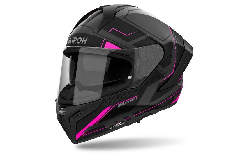 Kask AIROH MATRYX ROCKET PINK MATT BLACK XS