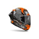 Kask AIROH GP 800 MUST ORANGE GLOSS BLACK XS