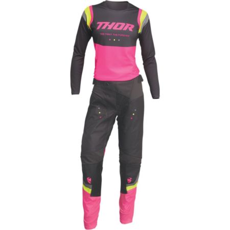 Bluza THOR pulse women rev charcoal/fluo pink S