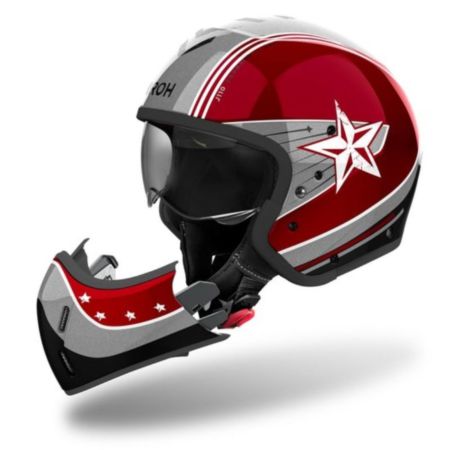 Kask AIROH J 110 COMMAND BURGUNDOWY GLOSS XXL
