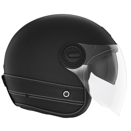 Kask NOX Heritage Leather czarny mat L