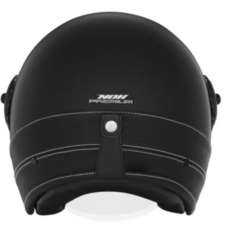Kask NOX Heritage Leather czarny mat L