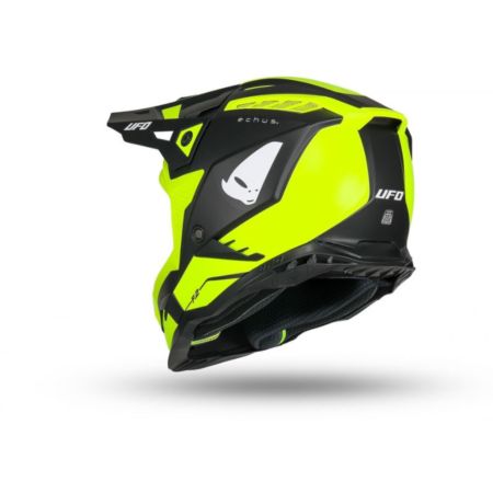 Kask echus UFO czarny/żółty fluo L
