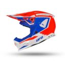 Kask echus UFO czerwony/niebieski/biały L