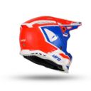 Kask echus UFO czerwony/niebieski/biały L