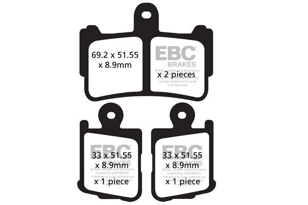 Klocki hamulcowe EBC FA HH HONDA VFR1200