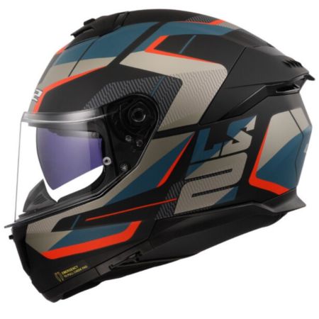 Kask LS2 FF808 stream II road m.black blue-06 XS