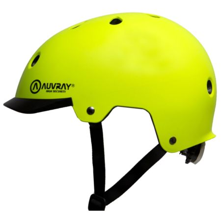 Kask rowerowy AUVRAY URBAN YELLOW FLUO M