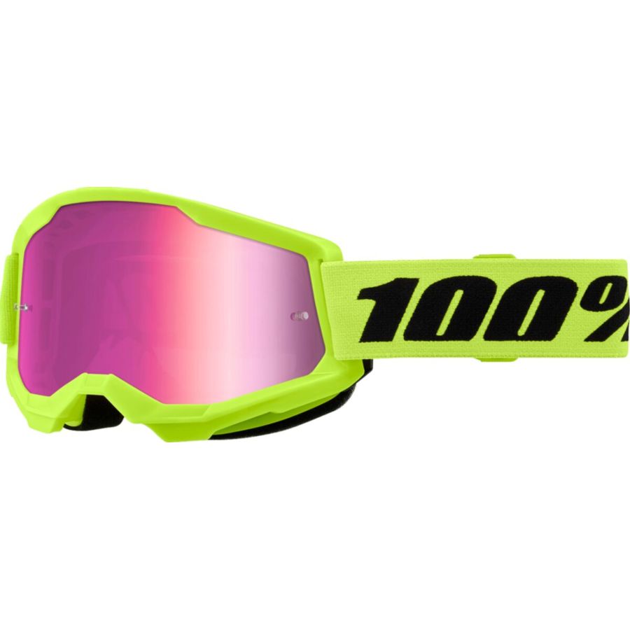 Gogle 100% STRATA 2 neon yel mr pk
