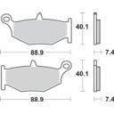 Klocki hamulcowe KH419 street ceramic czarn