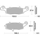 Klocki hamulcowe SBS STREET INDIAN SCOUT 60