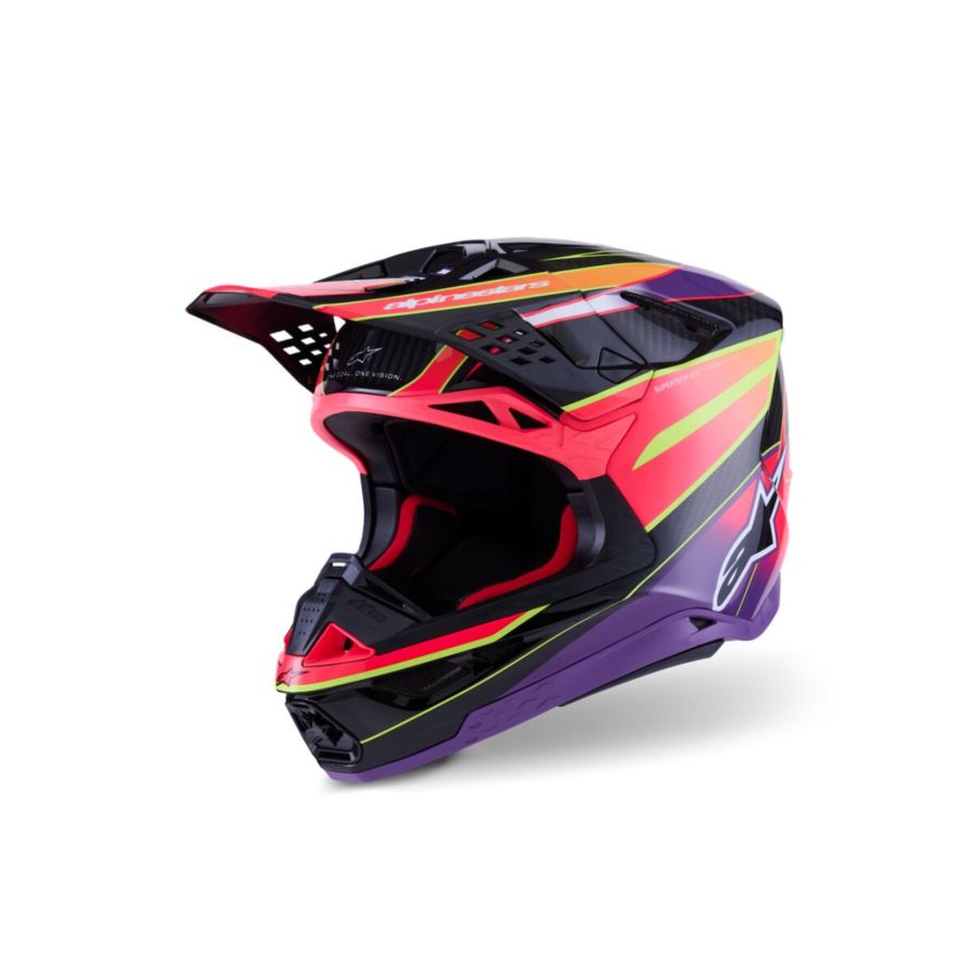 Kask ALPINESTARS SUPERTECH M10 pnk/vio/yllw 2XL