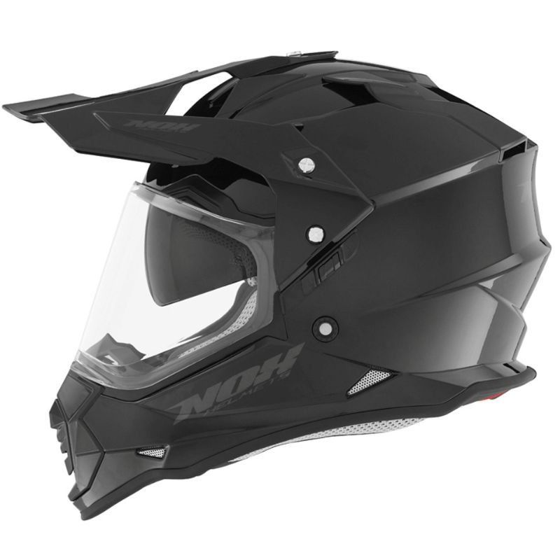 Kask NOX DUOSPORT SOLID czarny połysk M