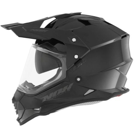 Kask NOX DUOSPORT SOLID czarny połysk M