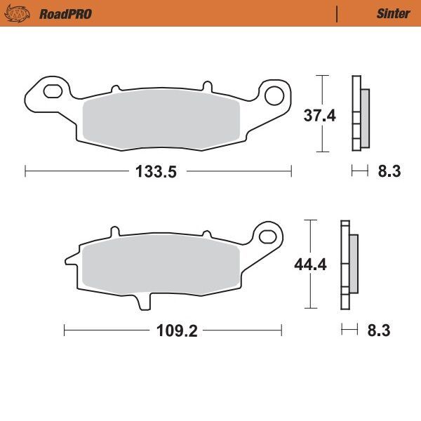 Klocki hamulcowe MOTO MASTER ROADPRO SUZUKI XF 650