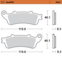 Klocki hamulcowe MOTO MASTER ROADPRO HONDA CBR1100