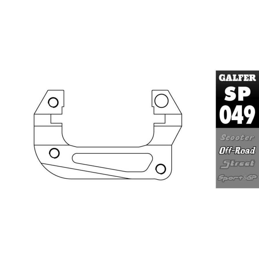 Adapter zacisku hamulcowego GALFER SUZUKI RM 85