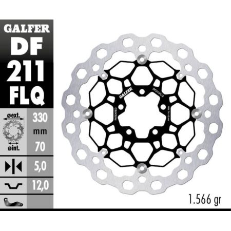 Tarcza hamulcowa GALFER CUBIQ 330 MM KAWASAKI ZX