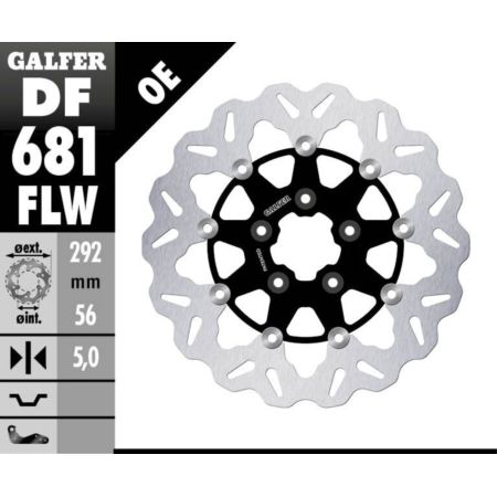 Tarcza hamulcowa GALFER WAVE 292 MM HARLEY 1690