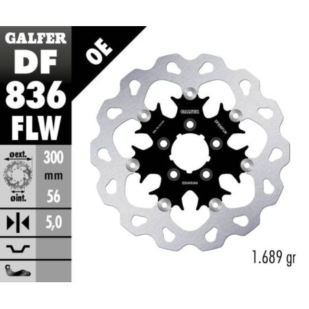 Tarcza hamulcowa GALFER WAVE 300 MM HARLEY 1750