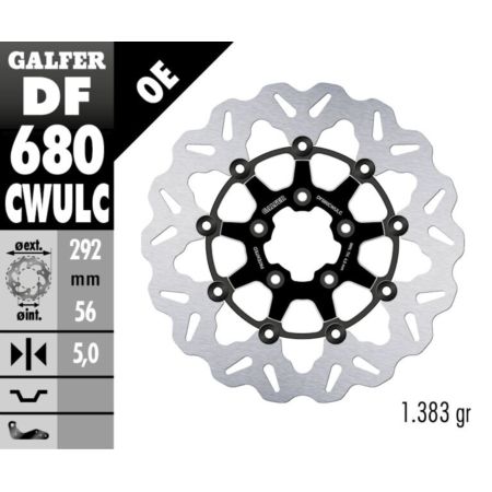 Tarcza hamulcowa GALFER WAVE 292 MM HARLEY 1750
