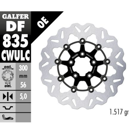 Tarcza hamulcowa GALFER WAVE 300 MM HARLEY 1690