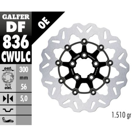 Tarcza hamulcowa GALFER WAVE 300 MM HARLEY 1750