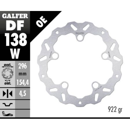 Tarcza hamulcowa GALFER WAVE 296 MM HONDA CB 125