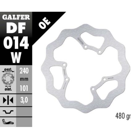 Tarcza hamulcowa GALFER WAVE 240 MM MOTO CRE 125