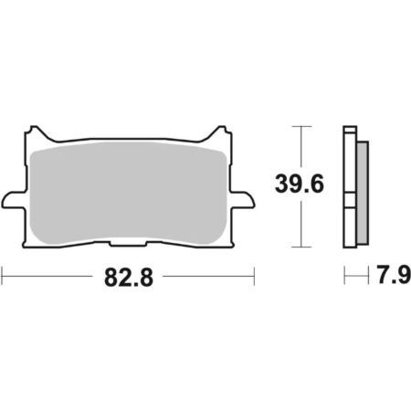 Klocki hamulcowe BREMBO KH679 Sinter Road czerwone