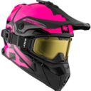 Kask CKX TITAN pink L + GOGLE 210° AIRFLOW