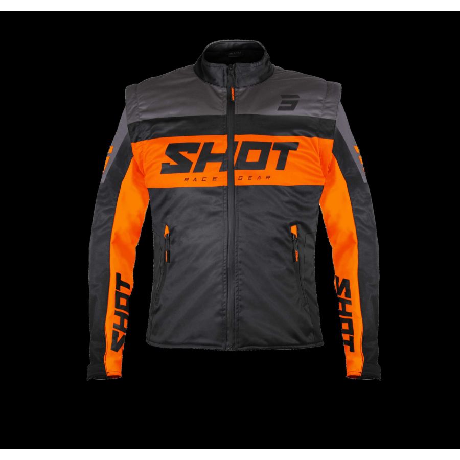 Kurtka SHOT SOFTSHELL LITE BLACK_ORANGE M