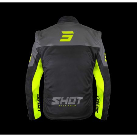 Kurtka SHOT SOFTSHELL LITE BLACK_NEON_YELLOW XL