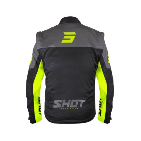 Kurtka SHOT SOFTSHELL LITE BLACK_NEON_YELLOW 3XL