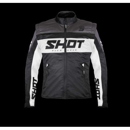 Kurtka SHOT SOFTSHELL LITE BLACK_WHITE 2XL