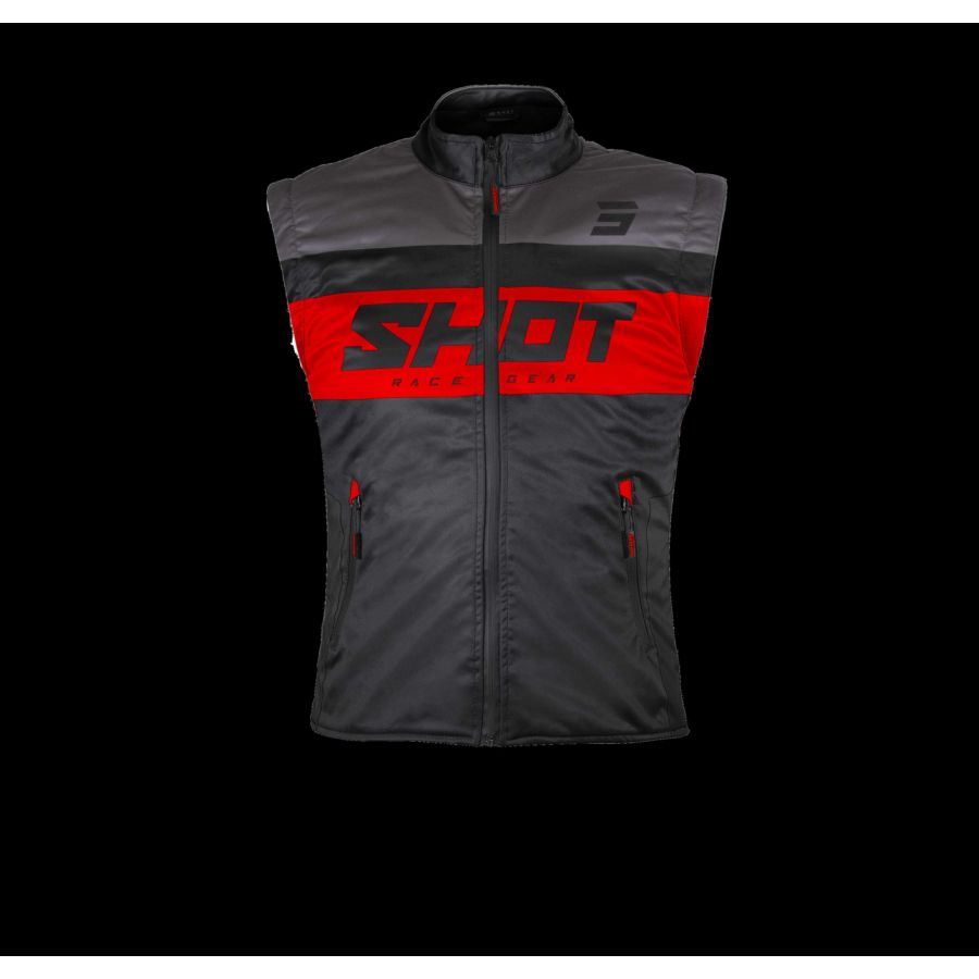 Bodywarmer SHOT BODYWARMER LITE BLACK_RED S