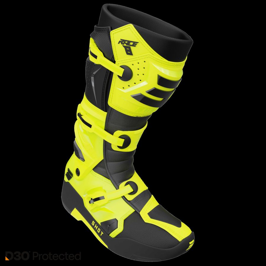 Buty SHOT RACE 8 NEON_YELLOW 45