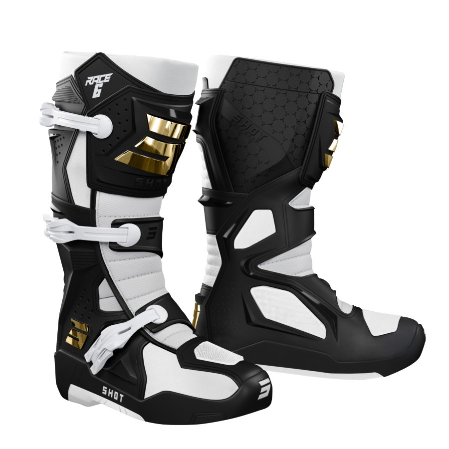 Buty SHOT RACE 6 BLACK_WHITE_GOLD 47