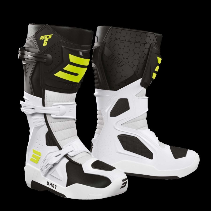 Buty SHOT RACE 6 BLACK_WHITE_NEON_YELLOW 42